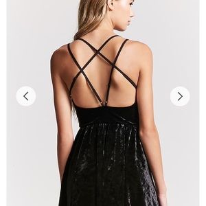 Forever 21 velvet strappy cami dress (NWT)